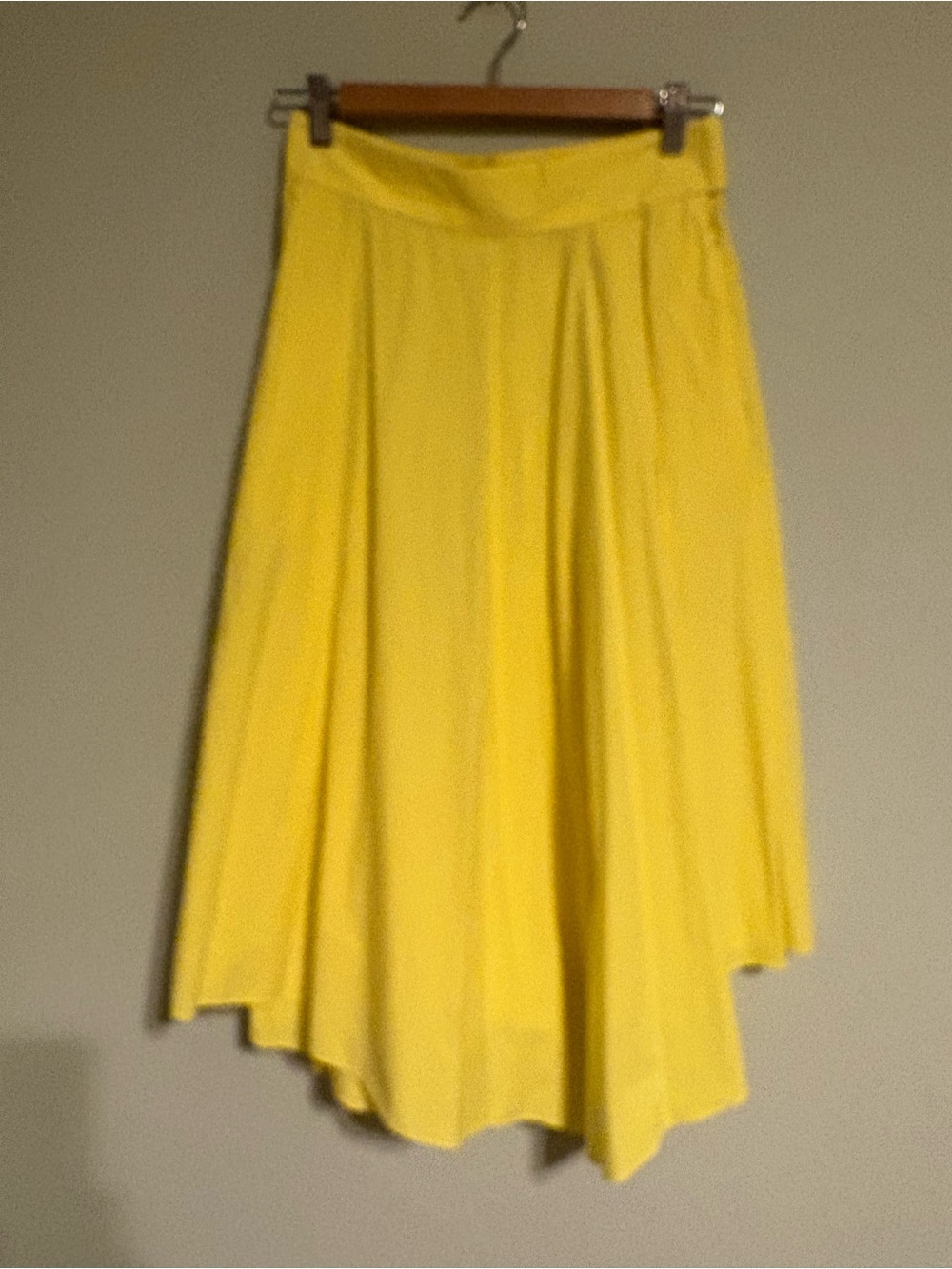 COS Yellow Asymmetrical Long Skirt